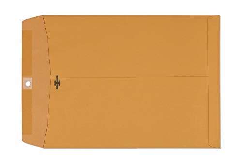 Clasp Envelopes 9x12 - Brown Kraft Catalog Envelopes with Clasp Closure & Gummed Seal - 28lb Heavyweight Paper Envelopes for Home, Office, Business, Legal or School Pack- 9 x 12 Inch 30 Pack