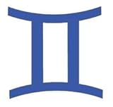 Gemini Symbol, Vinyl Car Decal, 'Chrome Diamond Plate', '5-by-5 inches'