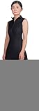 Speerise Womens Open Back Sleeveless Front Zip Unitard