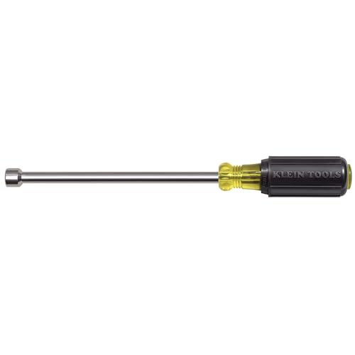 Klein Tools 646-3/8M Magnetic Tip Nut Driver, 3/8-Inch with 6-Inch Hollow Shank, Made in USA