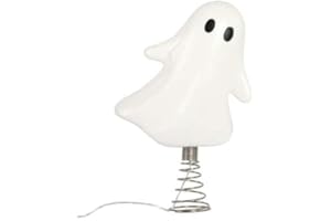 Ashland 12.25" Ghost Lighted Tree Topper Halloween Home Decor
