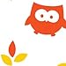 Bumkins Printed Waterproof Bandana Bib, Blue Owl, 0-9 Months