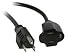 C2G/Cables to Go 29931 Outlet Saver 16 AWG Power Extension Cord (5 Feet, Black) primary