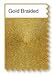 DII Woven Placemats Collection Metallic Round Placemat Set, 15