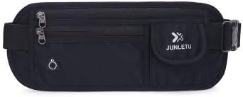 Waterproof Waist Pouch for Men & Women Running Bag Belt for Sports (Black)