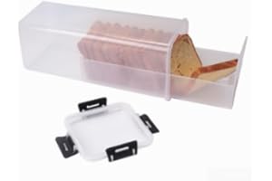 Drawer Style Bread Box for Toast and Sandwiches Airtight Plastic Container Keeps Bread Fresh and Provides Organized Storage (