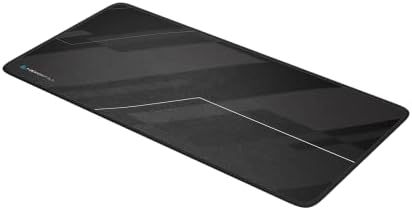Artemis Alfombrilla Gaming XXL Tela Jacquard Base Antideslizante Borde Ribeteado Negra