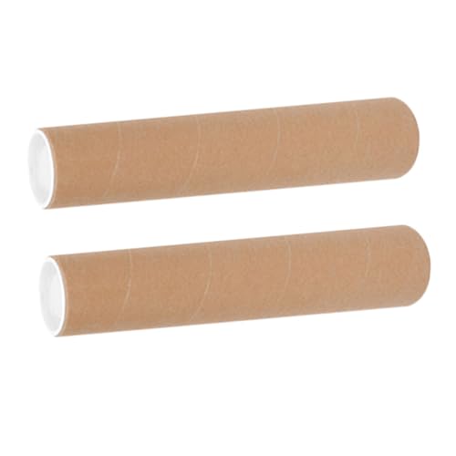 Tofficu 2Pcs Heavy Duty Artwork Storage Tubes with End Caps for Poster and Document Shipping and Secure Design for Art Print Transport