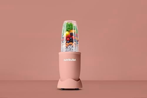 Pro 900 - Batidora Personal Multifunción, Blender Frutas y Verduras, Diseño Compacto, Fácil de Usar y Limpieza Rápida, Extracción de Nutrientes, 900W, Mineral Rosa Mate (NB904MACL)