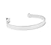 Ashley Bridget Skinny Hair Tie Bracelet - Elegant Fashion Jewelry Elastic Holder Bangle Includes Gift Box (Silver Plated)
