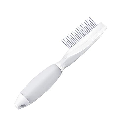 Rafaray Pet Comb for Grooming-Cat & Dog Grooming Comb Removes Tangle Knots Mats,2 IN 1 Long and Short Stainless Steel…