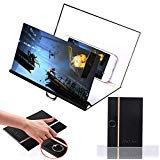 [Upgrade Newest] Screen Magnifier,HoFire Cell Phone 3D HD Movie Video Amplifier with Foldable Holder Stand for All Smart Phones