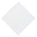 Arkwright Restaurant Cloth Napkins - (Pack of 25) Spun Polyester Dinner Napkin with Hemmed Edges - Ideal for Dinner, Wedding, Party, Banquet, Kitchen, 20 x 20 in, White