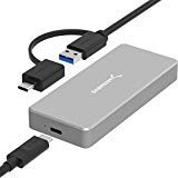Sabrent EC-NVME USB 3.1 Aluminum Enclosure for M.2 Nvme SSD in Gray