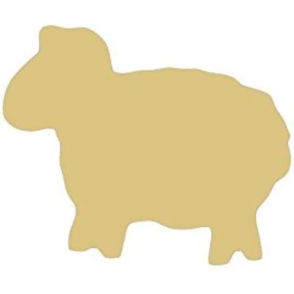 wooden sheep with wool