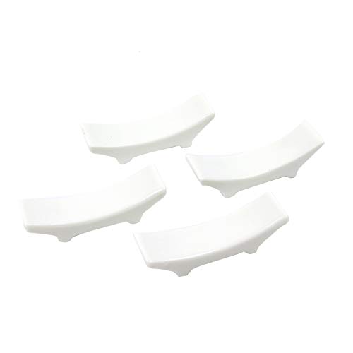 WEFOO 10 Pcs Modern White Porcelain Porcelain Chopstick Stand Rest Rack/Knife Rests