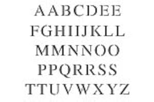 STENCIL EASE 1/2 inch Times New Roman Letter Stencil Set | 10 mil | Stencils for Paint and Ink | Make Labels, Signs, Crafts