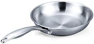 Stovetop Pro Stainless Steel 8 Inch Frying Pan – Dishwasher and Oven Safe and Induction Capable – Complementary Addition to Our 3 and 5 Pc Starter Sets