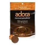 Adora Calcium Supplement, 500mg, Milk Chocolate - 30 Ct, 3 Pack