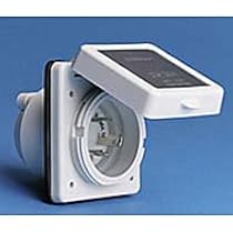 Marinco 301ELCB Marine Electrical Inlet Replacement Cap And Bezel – White, Fits Standard Shore Power Connectors