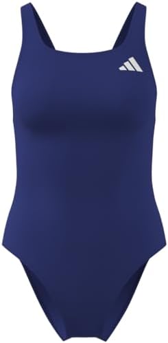 Femme V-Back Swimsuit Swimwear, Semi Lucid Blue, 30