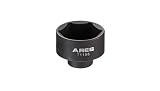 ARES 71155-32mm Low Profile Fuel Filter Socket - Low Profile Design for Easy Access - Chrome Vanadium Steel with Manganese Phosphate Coating to Resist Rust and Corrosion