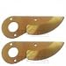 Jasper 2 x Titanium Coat Blade for Felco 2 4 11 Pruner Replace Felco 2/3