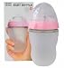 Comotomo 5 oz and 8 oz Baby Bottles, 4 Pack (Pink)