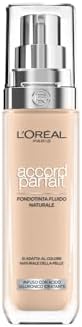 L'Oréal Paris Fondotinta Liquido, Incarnato Uniforme e Illuminato, Finish Naturale, Per Tutti i Tipi di Pelle, Formula con Acido Ialuronico, Accord Parfait, Tonalità: 3R/C Rose Beige, 30 ml