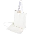 Rhode Island Novelty Natural - 8 x 2.5 x 8- Canvas Tote Bags (25 Pack)