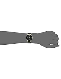Armitron 75 5410 - Reloj de pulsera con correa de piel acentuada