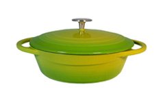 Le Chef Enamel Cast Iron Shallow Casserole 2 3/4-qt.Palm.