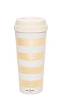 Kate Spade New York Women's Gold Stripe Thermal Mug