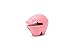 Fox Run Pink Pig Silicone Pot Clip Spoon Rest, 2.25-Inches, Cooking Utensil Holder,6480