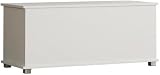 Vida Designs Leon Toy Box White Wood 100x40x48cm Lift Lid Storage Ottoman view 6