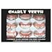 Accoutrements Gnarly Teeth (Set of 9), Medium, White