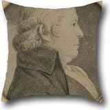 The Oil Painting Charles Balthazar Julien Fvret De Saint-Mmin - Portrait Of Paul Revere, Jr. Pillowcover Of ,20 X 20 Inch / 50 By 50 Cm Decoration,gift For Family,girls,lounge,drawing Room,outdoor,