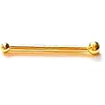 MoonliDesigns Nose Stud Gold 1mm-Tiny Nose Bone Stud Piercing-Tiny Ball Nose Bone Gold 22 Gauge