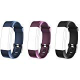 Lintelek Replacement Band Interchangeable Bracelet Strap for Fitness Tracker ID115plus HR, TPE & Waterproof
