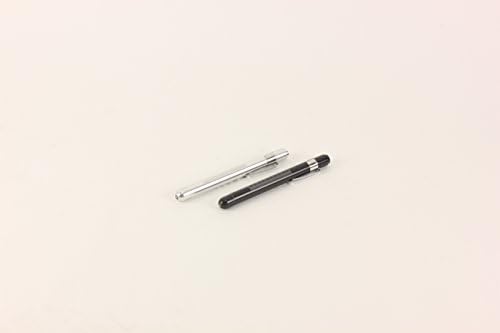 Dixie Ems Reusable LED Diagnostic Medical Penlight with Pupil Gauge and Pocket Clip (Batteries Included) (2, Black/Silver)