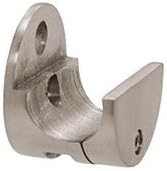 C.R. LAURENCE LS302BS CRL Brushed Stainless Laguna Series Top Sliding Tube Wall Mount Clamp