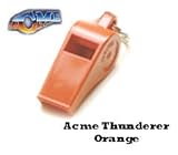 Acme Thunderer Whistle Orange and De-luxe Safety Lanyard