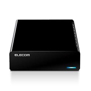エレコム 外付けハードディスク HDD 6TB テレビ録画 PC ファンレス設計 静音 縦置き/横置き ブラック ELD-STV060UBK