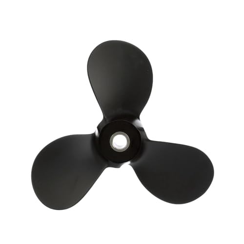 Quicksilver Hélice de diamante preto com acabamento preto, 9,3 x 11 inclinação, mão direita