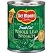Del Monte Fresh Cut Leaf Spinach 7.75 oz (Pack of 12)