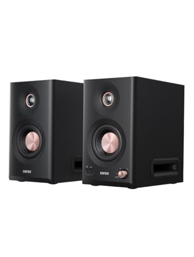Edifier MR5 aktive Studio-Lautsprecher|Hi-Res 3-Wege Monitor 110 Watt + tri-Amped Crossover|XLR, TRS, RCA + AUX|LDAC-Wireless 24 bit/96 kHz|ConneX-App
