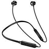 Bluetooth Earphone for Athletes Sweatproof Earbuds HiFi Bass Stereo in-Ear Headphone Snug Fit Skin Headset with Microphone