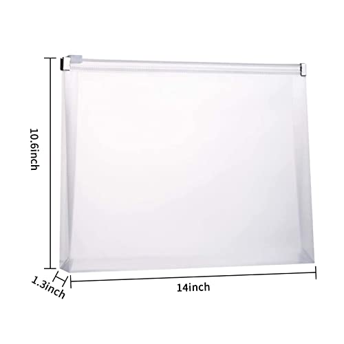 Plastic Envelopes, TIENO 5PCS Legal Size Poly Zip Envelope With Zipper