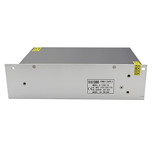 Alimentatore Switching 24V 50A 1200W – Trasformatore AC/DC 110-230V Per Verricelli, Telecamere CCTV, LED E Dispositivi 24V