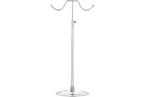 ChengPin Premium Stainless Steel S Hooks - Versatile Handbag Display Stand, Hanger, Wreath, and Wind Chime Stand (Double hook)